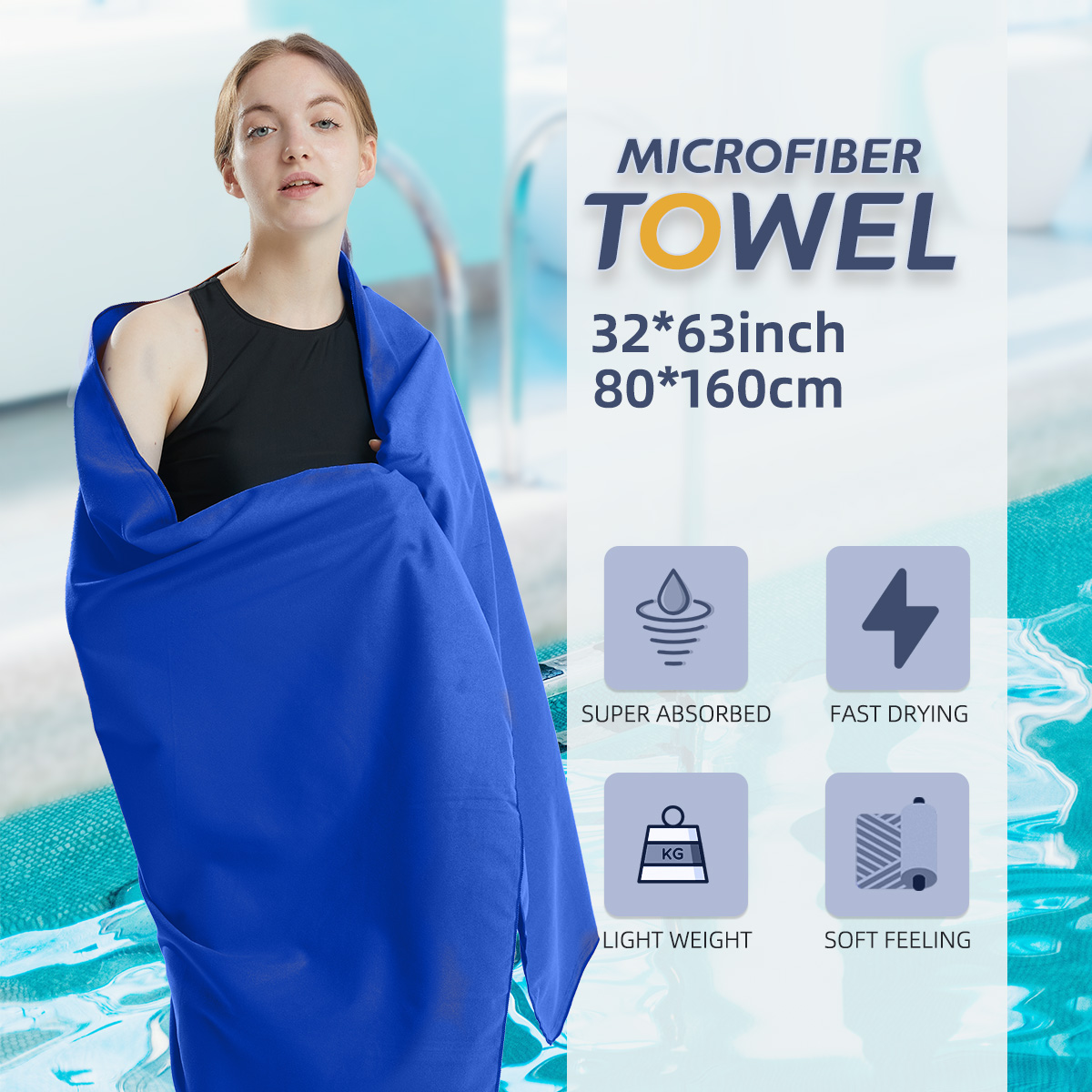 Pilates Yoga Towel - Microfiber Handdoek Snel Droog Handdoek Sporthanddoek
