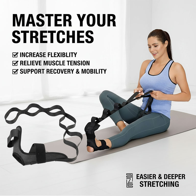 Pilates Yoga Joint - Yoga beenstretchband, gesegmenteerde stretchband, pilates training,