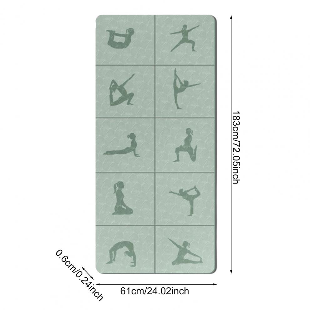 Pilates Yoga Mat Thickness - Opvouwbare yogamat Extra draagbaar Reizen Dikke