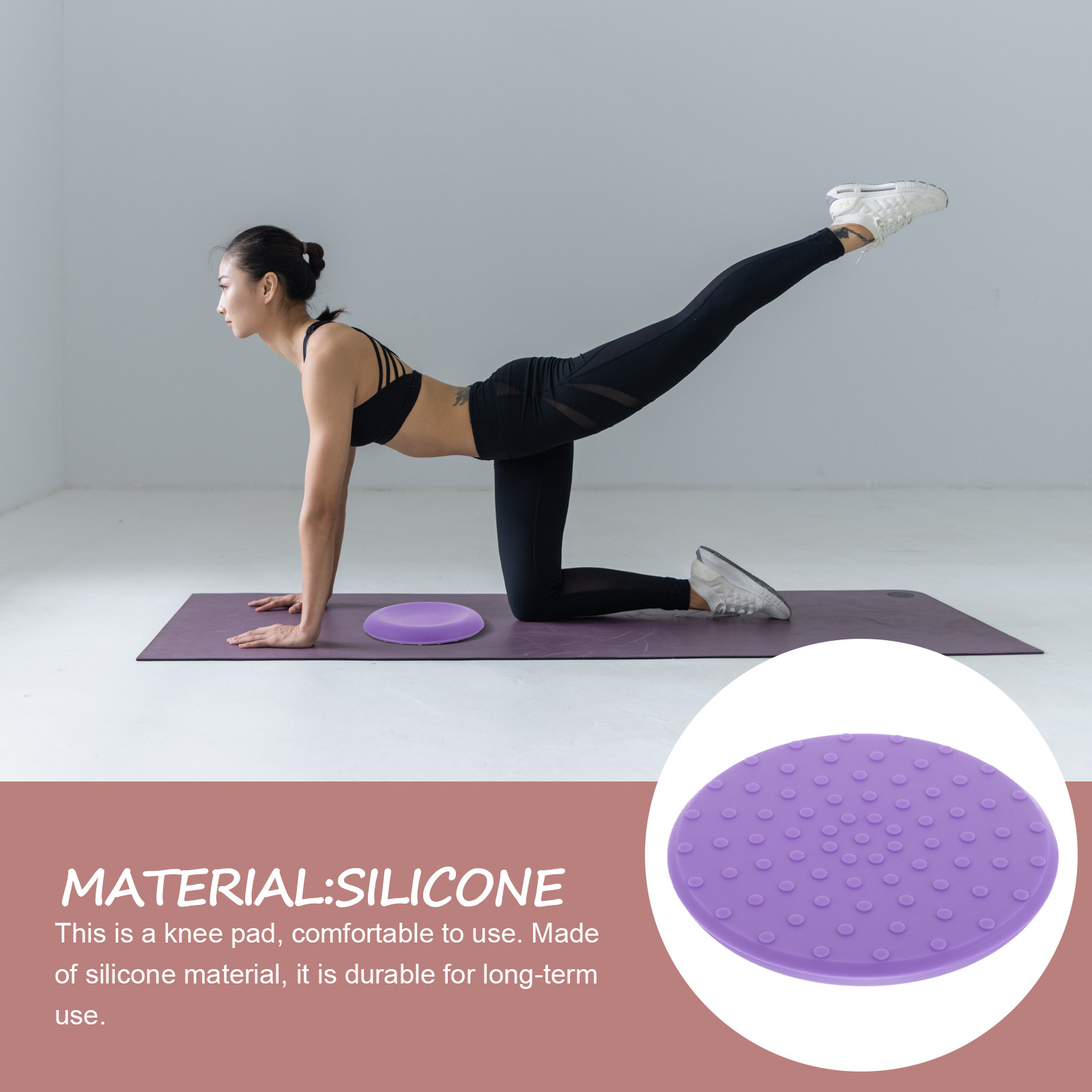 Pilates Yoga Joint - Elegante ronde yogamat met hoge veerkracht,