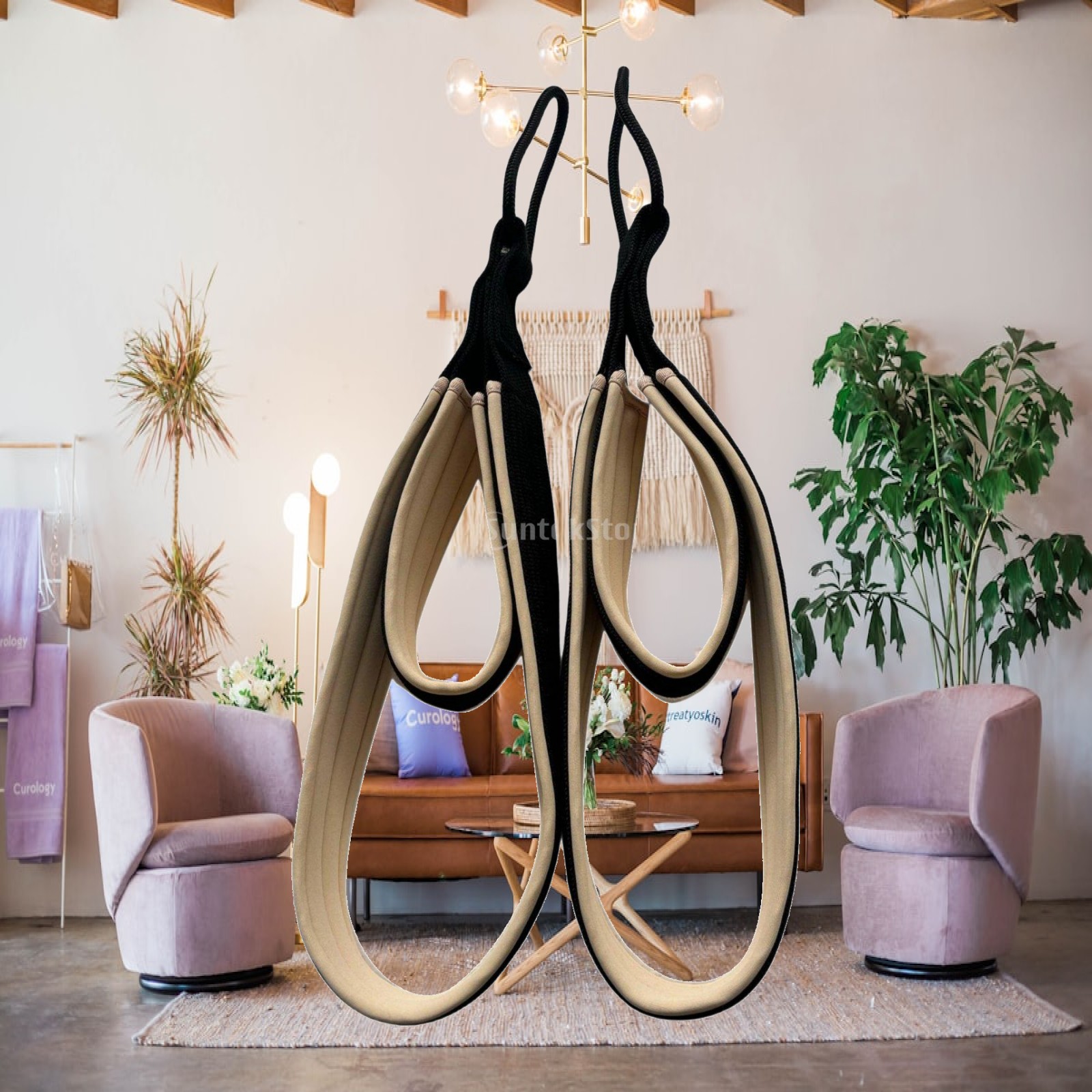 Pilates & Yoga Training Center - Pilates Overhead Handle met antislip grip,