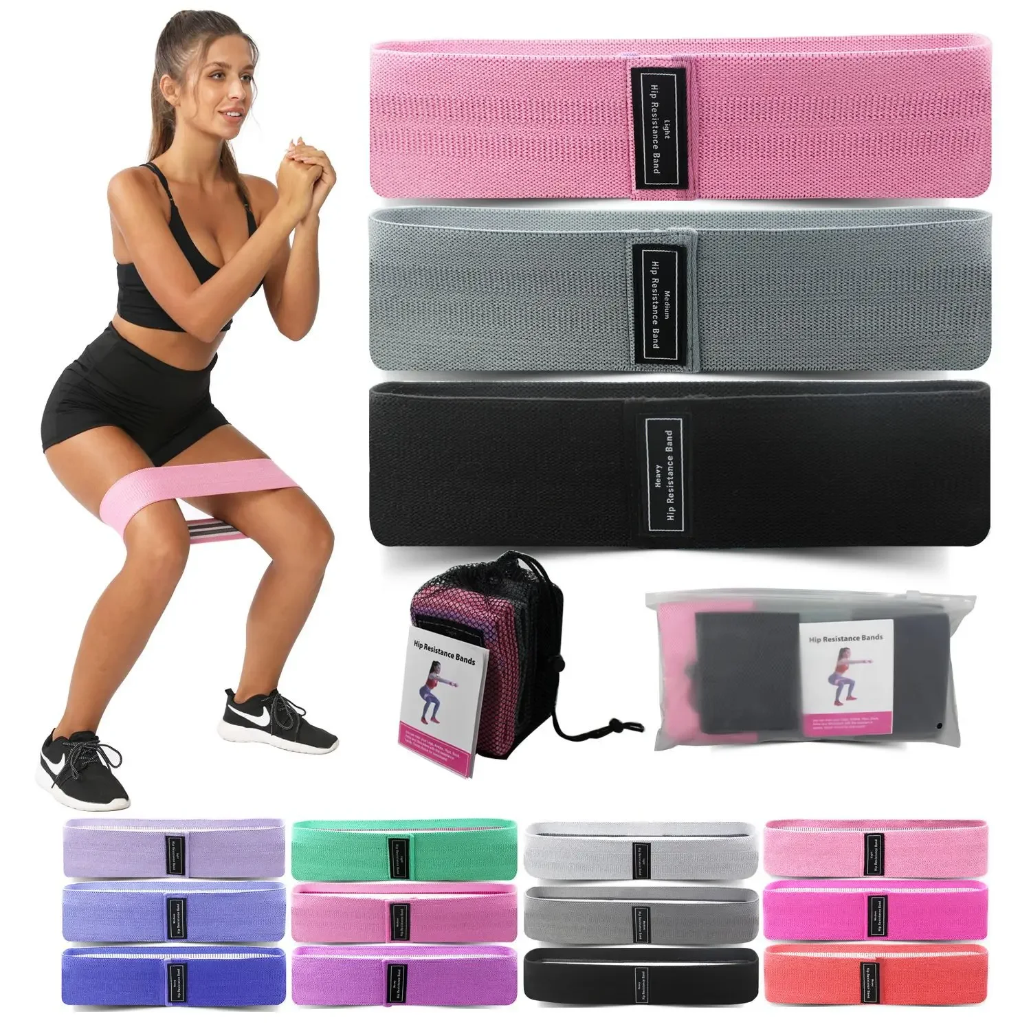 Pilates Yoga Core - 1/2/3PCS Elastiekjes Fitness Weerstandsbanden Yoga Pilates