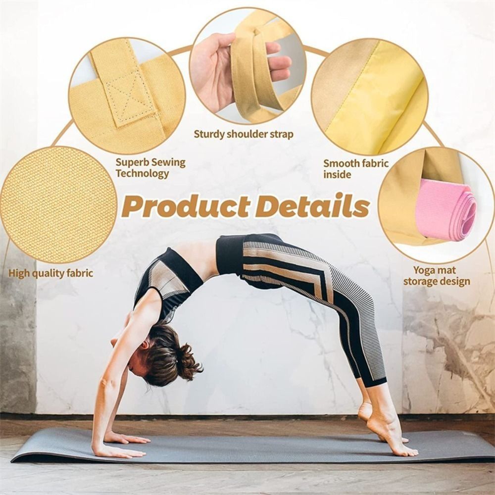 Pilates Yoga Mat Thickness - Yogamat-draagtas met grote capaciteit, lichtgewicht, dik