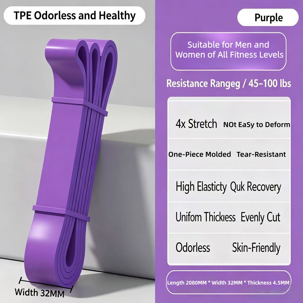 TPE Resistance Bands 6 niveaus - Pilates And Yoga Difference recensie en prijs