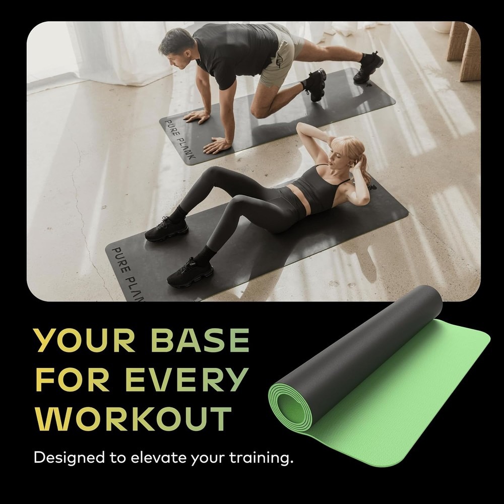 Reversibele yogamat 5 mm dik,  - Pilates Yoga Mat Thickness recensie en prijs