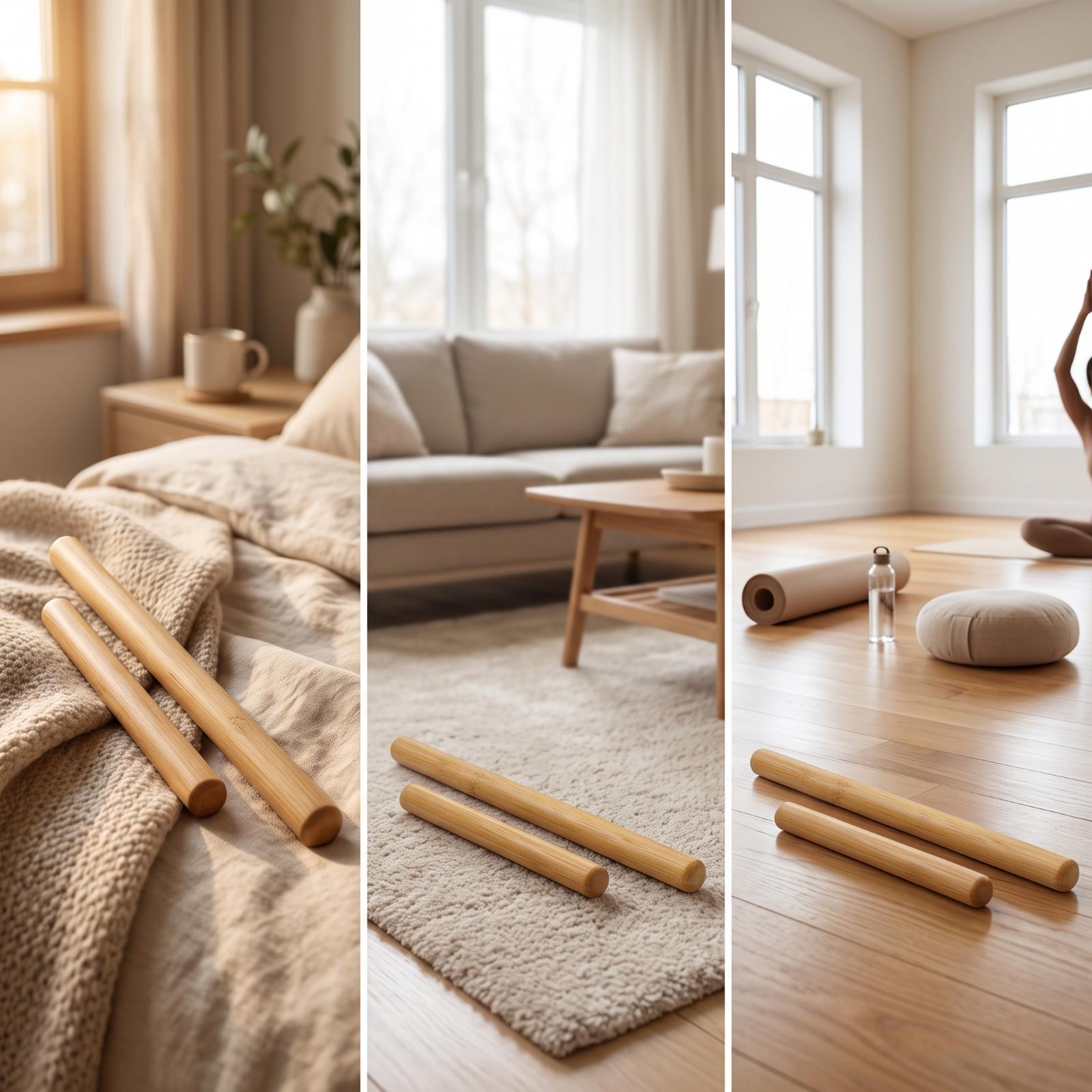 Duurzame bamboe yoga kniehulp  - Pilates Yoga Joint recensie en prijs